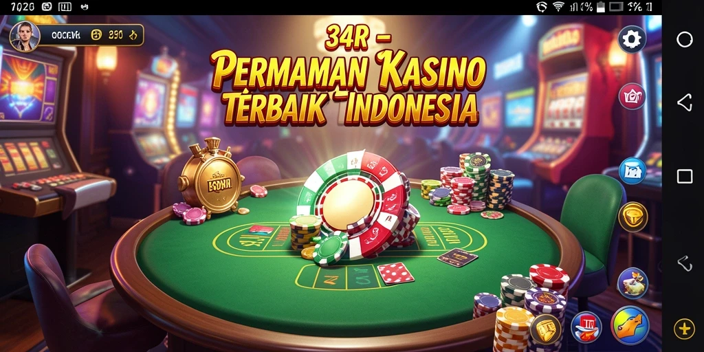 Tampilan menakjubkan dari permainan Kasino di 34R.