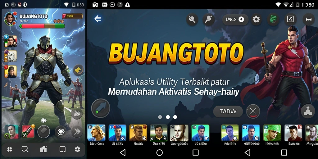 Tampilan antarmuka utama BUJANGTOTO yang memudahkan navigasi.