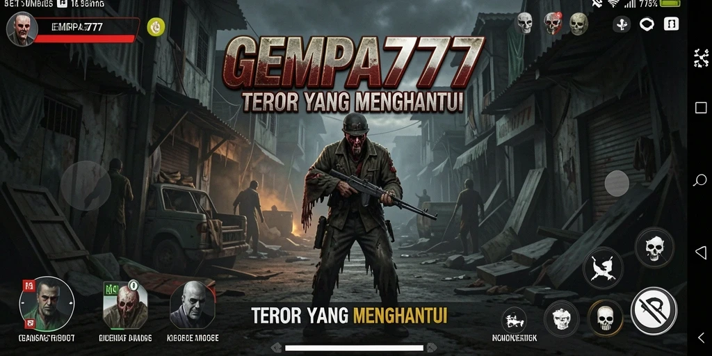 Screenshot menampilkan gameplay menegangkan dari GEMPA777.