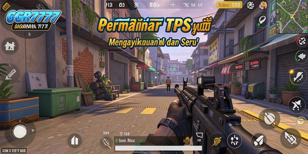 Tampilan gameplay seru dalam GGR7777 dengan aksi TPS yang mendebarkan.