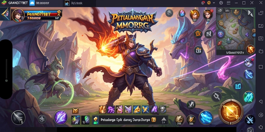 Gameplay seru dalam GRAND77BET dengan petualangan epik dan karakter menarik.