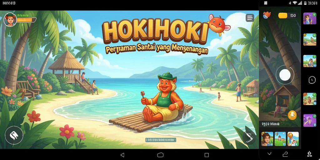 Screenshot gameplay HOKIHOKI menampilkan keseruan permainan santai.