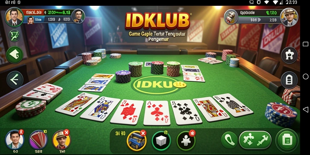 Gameplay Gaple yang seru dan interaktif di IDKLUB.