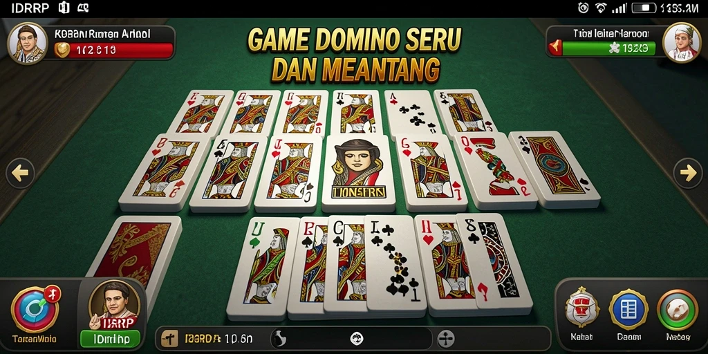 Tampilan gameplay menarik dari IDRRP dengan aksi domino seru.