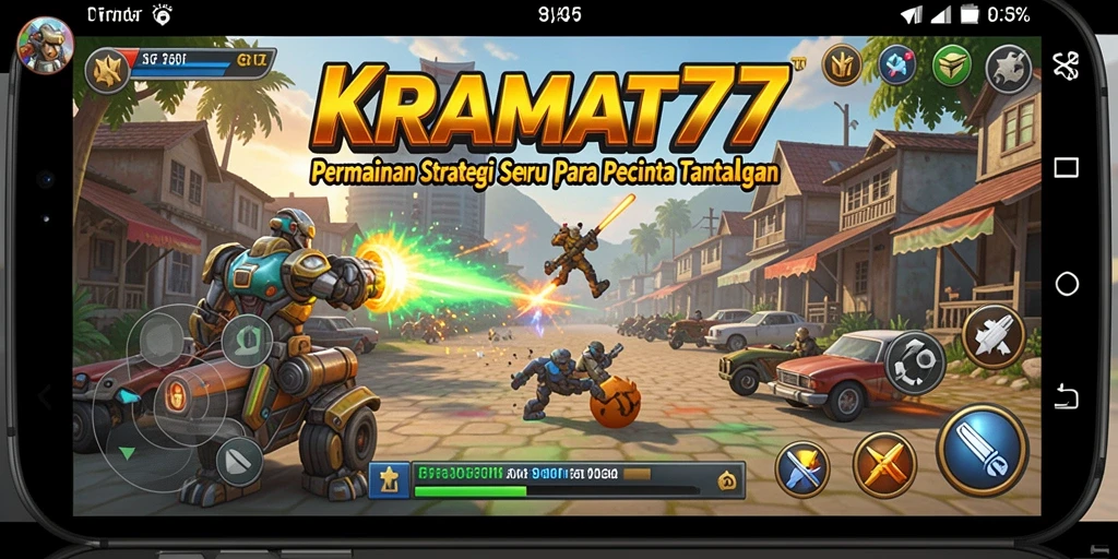 Screenshot KRAMAT77 menampilkan momen intens dari gameplay Strategy.