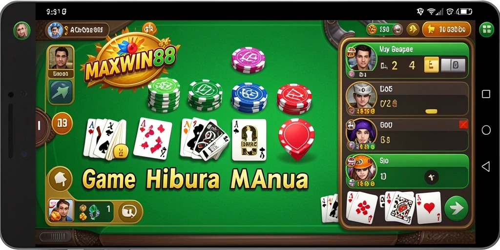 Gameplay seru Gaple di MAXWIN88 yang melibatkan pemain dari seluruh Indonesia.
