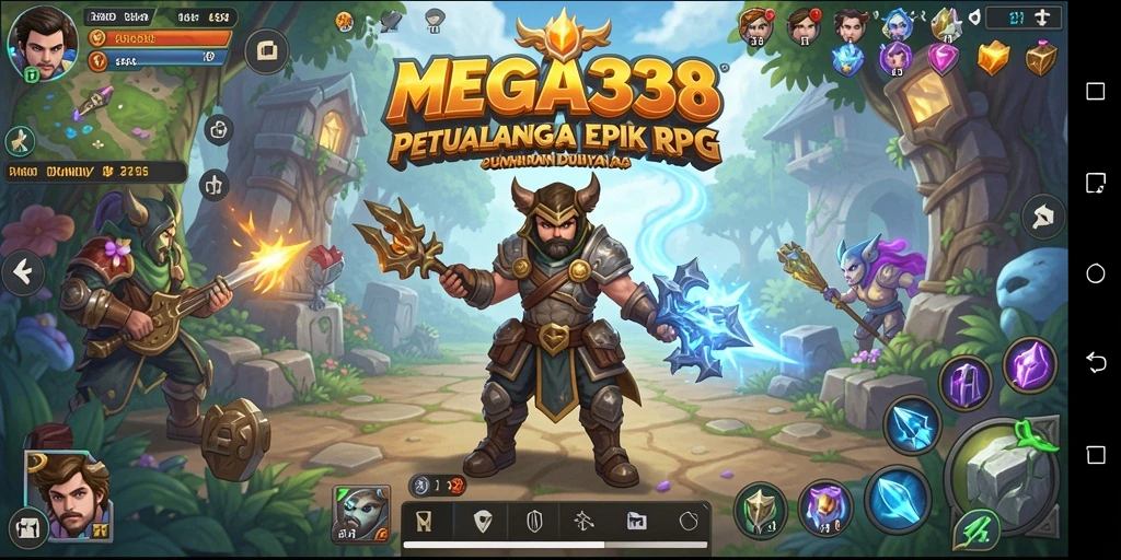Tampilan gameplay RPG yang memikat dalam MEGA338.