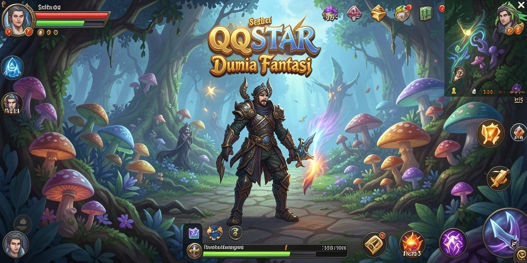 Tampilan gameplay menarik dalam dunia petualangan luar biasa.