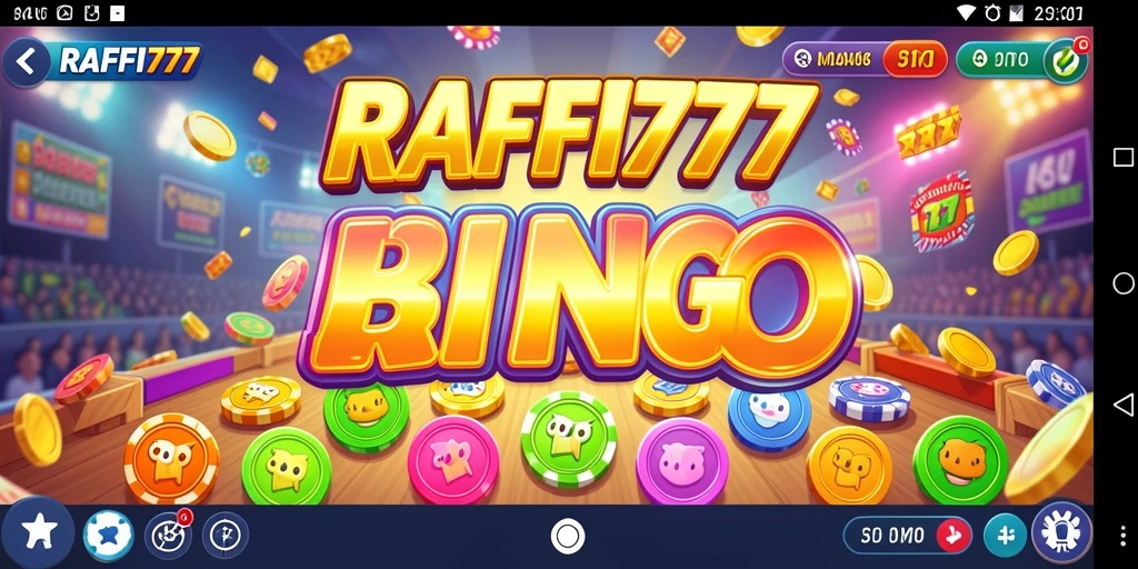 Tampilan gameplay seru RAFFI777 dengan suasana Bingo yang menarik.