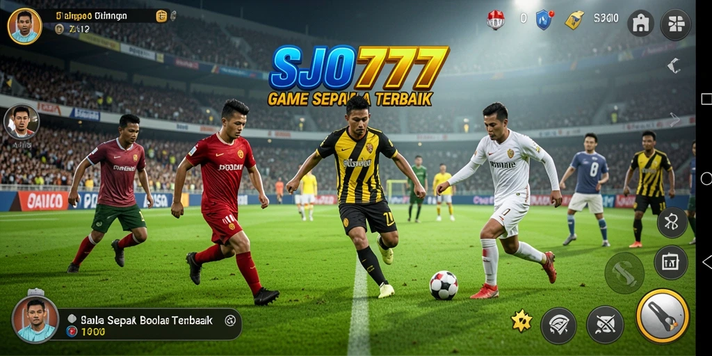 Gameplay SJO777 yang menegangkan dan seru saat bermain sepak bola.