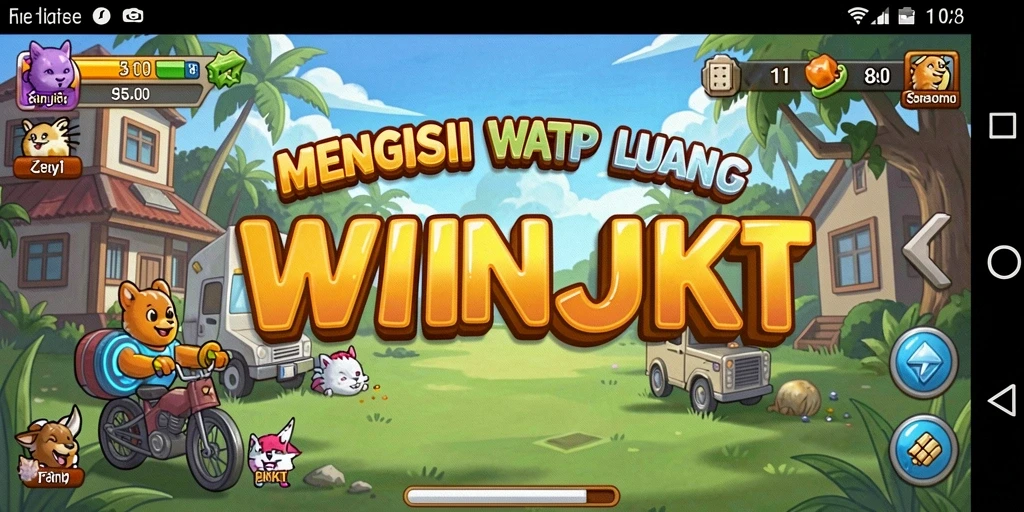 Screenshot gameplay <strong>WINJKT</strong> menunjukkan suasana bermain yang tenang dan menyenangkan.